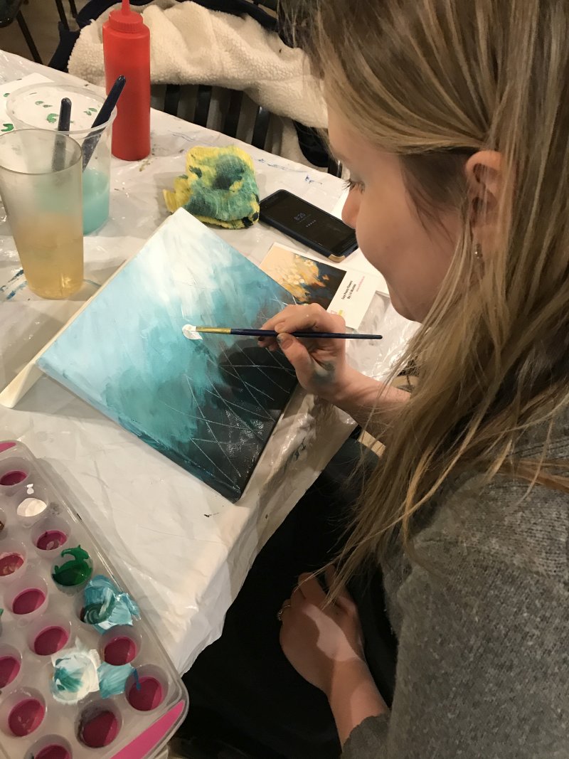 art class at change of pace in Puslinch