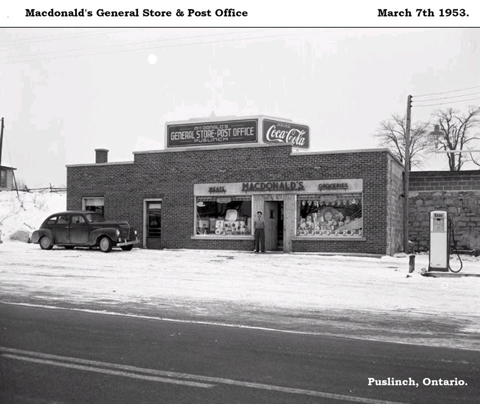 Macdonalds Store In Puslinch Village, 1953