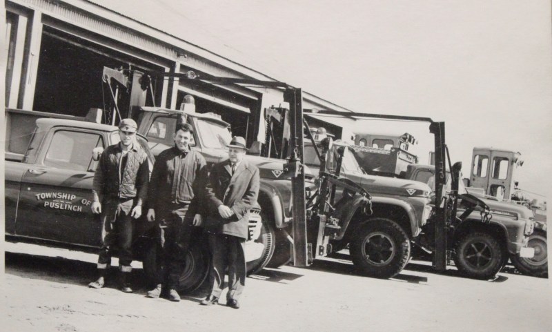 historical photo of puslinch equipment and operators